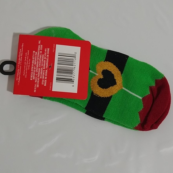 Girls Christmas Theme Holiday Ankle Socks Size 7-2 - Picture 5 of 8